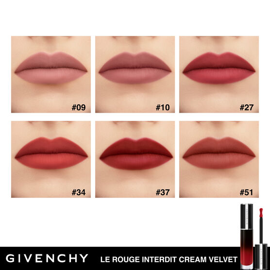 Batom Givenchy Le Rouge Interdit Cream Velvet